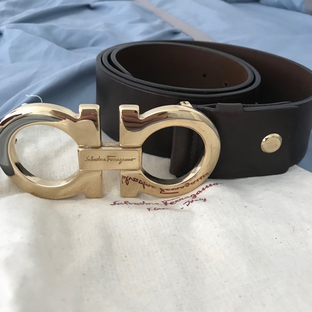 Feragamo belt brown